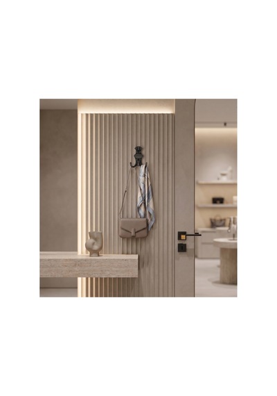Çi Zgi Li Askı, Metal Vestiyer Askısı, Krom, Duvar Ve Dolap Askılığı 5'li Set Vidalı