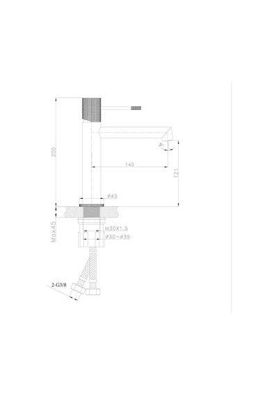 Fm-2115 Siyah Lavabo Bataryası Renkli