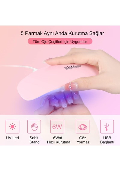 Tr Sun Mini 6 Watt Usb Uv Led Tırnak Oje Kurutma Makinesi