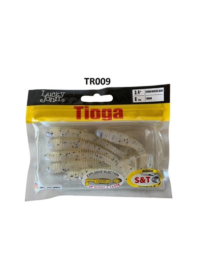 Lucky John Tioga 3.4'' 8.64 Cm 6pcs Silikon Yem