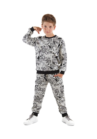 Denokids Mshb&g Çizgi Dino Erkek Çocuk Eşofman Takım Çok Renkli