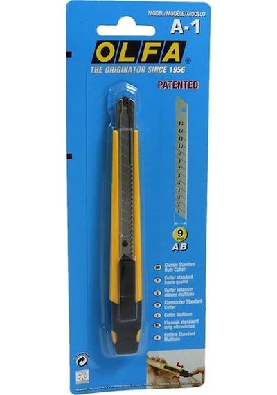 Olfa A-1 Maket Bıçağı Metal Uçlu