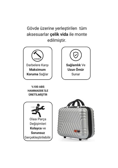 G&D Polo Suitcase Abs Seyahat Makyaj Çantası