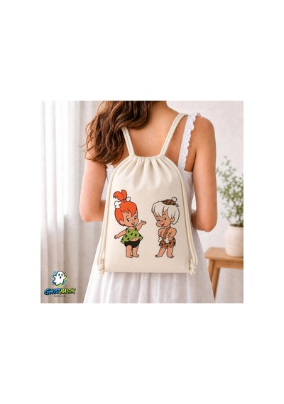Ghostbastır Design Çakıl Ve Bambam Büzgülü Keten Çanta C065 Bej