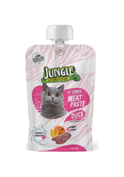 2 Adet Jungle Kedi Et Ezmesi Taze Ördekli Bal Kabaklı 90 Gr