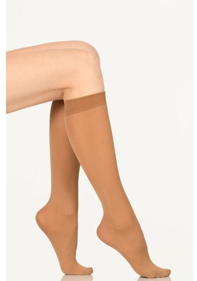 Nbb Kadın Bronz Burunsuz Pantolon Çorabı-Bronz-St Bronz