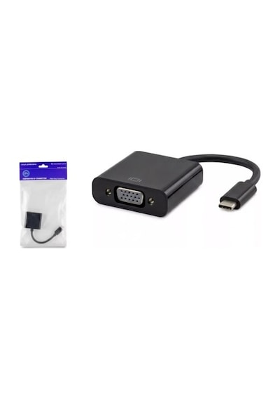 Hadron Hdx7773 Type-c To Vga Dişi Çevirici Adaptör - 1080p Full Hd Siyah