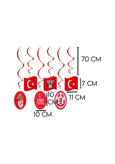 23 Nisan Çoçuk Bayramı Sarkıt Uzar Süs Milli Egemenlik Bayramı Okul Sınıf Süsleri 23 Nisan Dekor