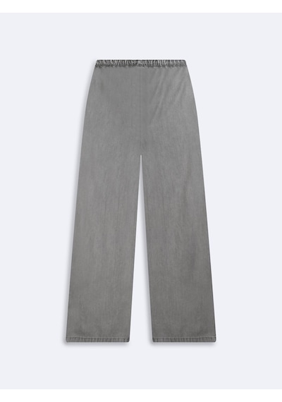 LTB Ivana Relaxed Fit Beli Lastikli Gri Jean Pantolon