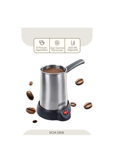 Scm-2958 Elektrikli Cezve - Inox
