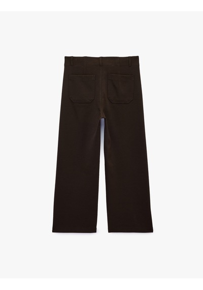 Koton Normal Bel Yan Cepli Düğmeli Straight Fit Kumaş Pantolon Kahverengi 7wak40027ek Kahve Koton Normal Bel Yan Cepli Düğmeli Straight Fit Kumaş Pantolon Kahverengi 7wak40027ek Kahve