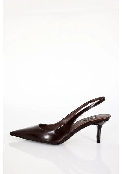 Kahverengi Sivri Burun Slingback 25149 Kahverengi Kahverengi Sivri Burun Slingback 25149 Kahverengi