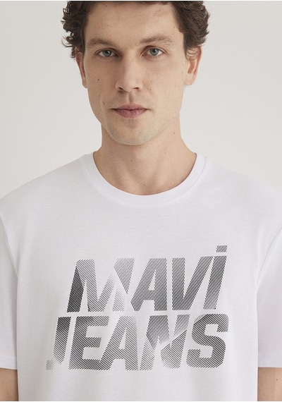 Mavi - Mavi Logo Baskılı Beyaz Tişört 0610260-620 - 535362722 Beyaz