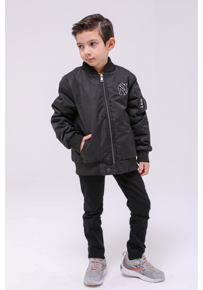 Benitto Kids Erkek Çocuk Mevsimlik Yağmurluk Ceket 51294 Siyah