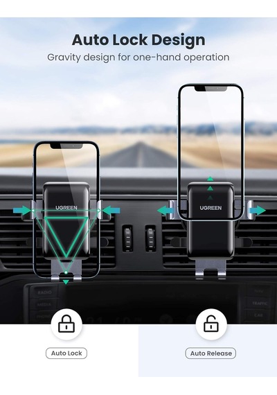 Araç İçi Havalandırma Klima Izgarası İçin Telefon Tutucu 2 Mixed