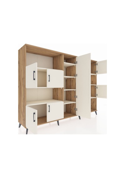 Hyperion Dolap 10 Raflı 9 Kapaklı 220x44x163 Çam-aytaşı Çam-aytaşı Hyperion Dolap 10 Raflı 9 Kapaklı 220x44x163 Çam-aytaşı Çam-aytaşı