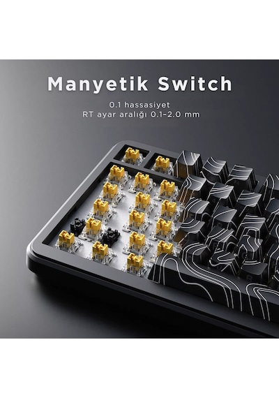 Ak820 Max He Kablolu Mekanik Oyun Klavyesi, Rapid Trigger, Rgb Aydınlatma, Hall Effect Ak820 Max He Kablolu Mekanik Oyun Klavyesi, Rapid Trigger, Rgb Aydınlatma, Hall Effect