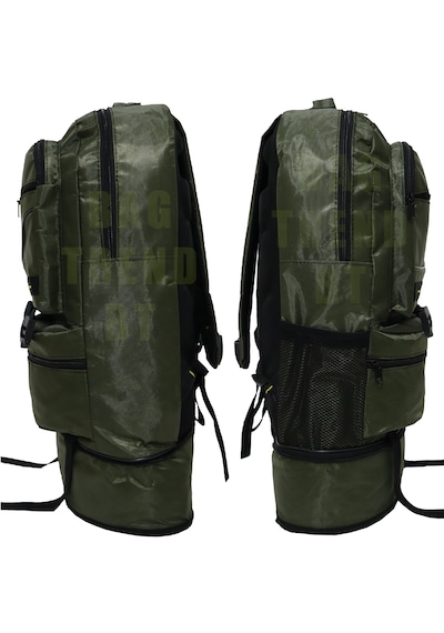 Bag Trend Bt Dağcı Sırt Çantası,körüklü,60 Litre Hacim,kamp Çantası, Yeşil