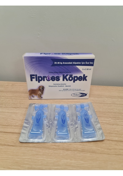 Fibroe Köpek 20 - 40 Kg Dış Parazit 3 Pipet