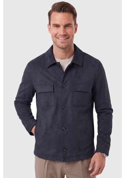 Rizzup Erkek Slim Fit Tüylenmeyen Kırışmayan Lacivert Süet Ceket Astarlı Gömlek Yaka 2704503 Rizzup Erkek Slim Fit Tüylenmeyen Kırışmayan Lacivert Süet Ceket Astarlı Gömlek Yaka 2704503