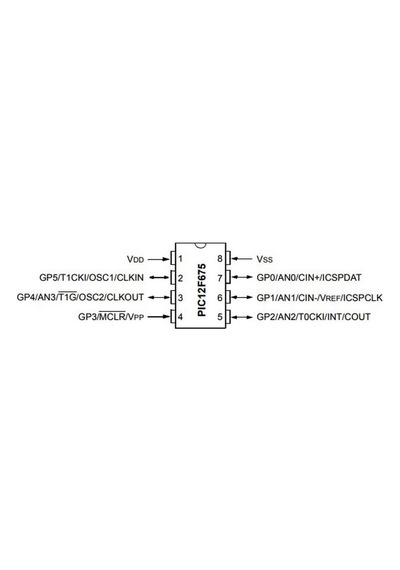 Microchip PIC12F675-I/SN So8 8 bit 20Mhz Mcu Entegre IC 12F675 SMD SOIC-8
