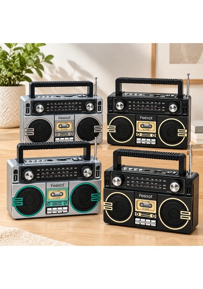 Şarjlı Bluetooth Hoparlör - Fm Radyo, Usb/tf Mp3 Çalar, İbreli