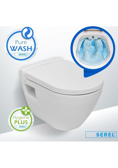 Smart Rim Off Kanalsız Asma Klozet Kapak Hariç SM26ODS110H