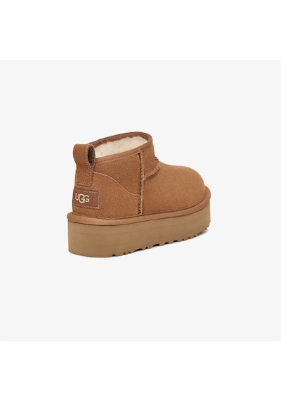 Ugg Classic Ultra Mini Platform Çocuk Kahverengi Bot Düz 1157791k Kahverengi