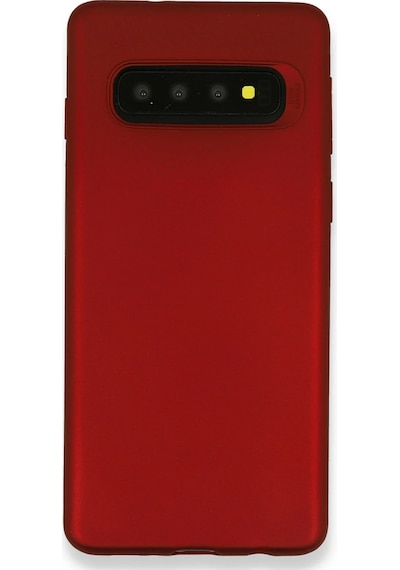 Ilkeshop Newface Samsung Galaxy Uyumlu S10 Plus Kılıf First Silikon - Bordo