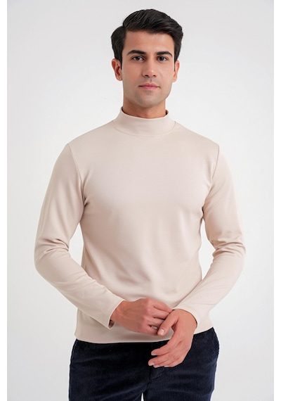 Efor Ts 894 T-shırt Slim Bej Casual Bej