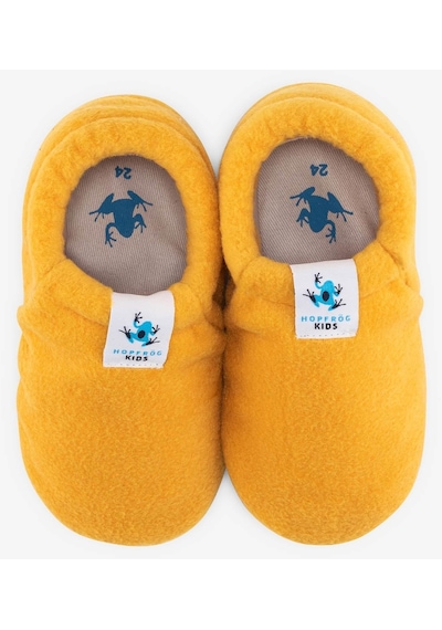 Hopfrög Kids Polar Fleece Sarı Polar Barefoot Patik Sarı