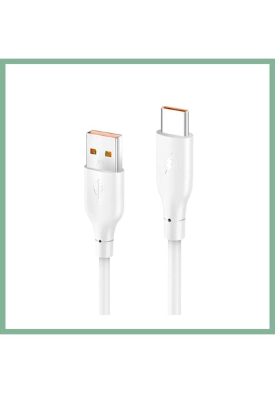 Bşkvirgo Konfulon Dc65 Usb To Type-c 1m 3.0a Hızlı Şarj Kablo - Beyaz Bsk2026