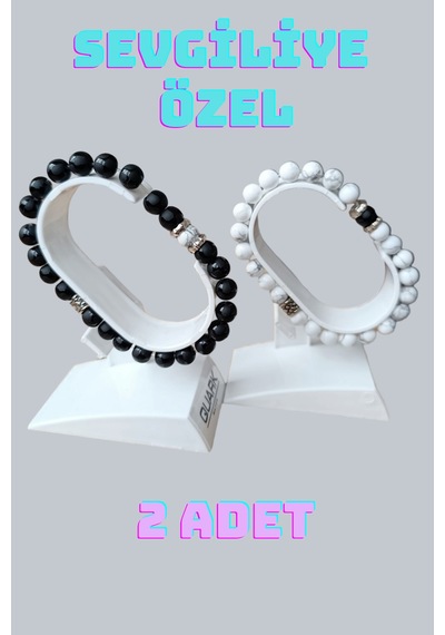 Varasit Doğal Taş Desenli Oniks Doğal Taş Bileklik Sevgililere Özel Siyah Beyaz 2 Adet Siyah - Beyaz Siyah - Beyaz Varasit Doğal Taş Desenli Oniks Doğal Taş Bileklik Sevgililere Özel Siyah Beyaz 2 Adet Siyah - Beyaz Siyah - Beyaz