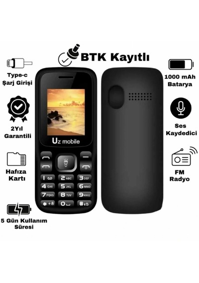 Tuşlu Telefon - Asker Telefonu - Yerli Üretim Uz Türkiye Garantili