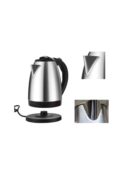 Mey İthalat Su Isıtıcı 220 - 240 V Paslanmaz Çelik Kettle Uzun Ömürlü 2000 Watt