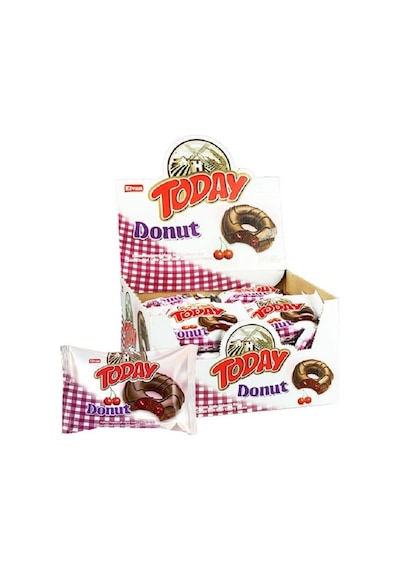 Today Donut Kek Vişneli 35Gr. 24 Adet (1 Kutu)