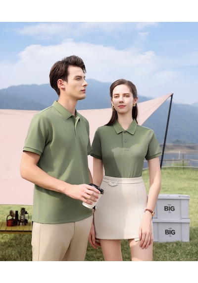 New Performance.arw50169.serintutan-antibakteriyel-yüksek Kalite.düğmeli Polo T.shirt Yeşil