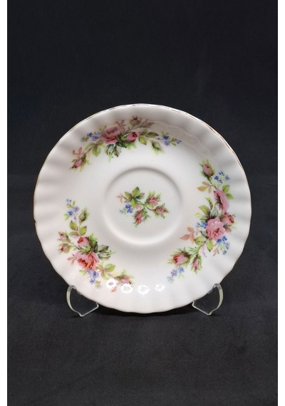 Moss Rose Çay Fincan Tabağı 14 Cm Beyaz