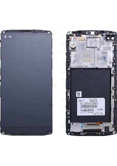 LG Uyumlu V10 Lcd Ekran Dokunmatik Siyah Çıtalı