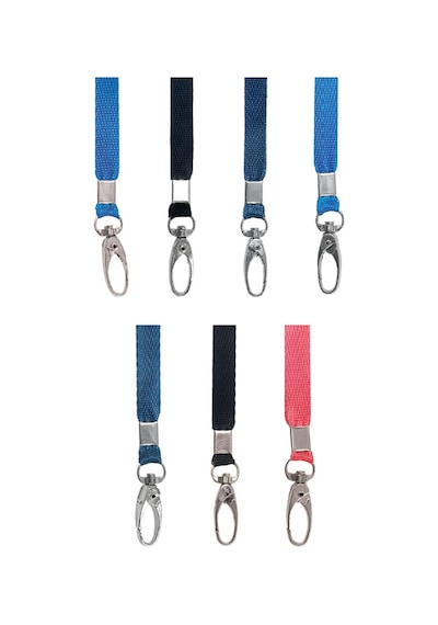 Sarff Metal Akrep Kancalı Kart Askı İpi 1 Cm Lacivert