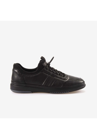 Kemal Tanca Hakiki Deri Bağcıklı Erkek Spor & Sneaker 9779 Siyah