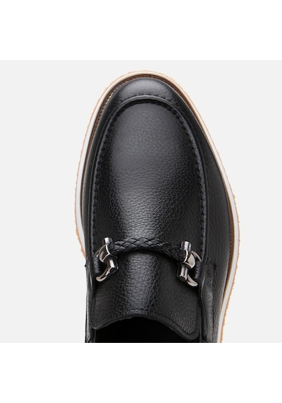 Hotiç Hakiki Deri Siyah Erkek Loafer 02ayh305240a100 Siyah-black Siyah