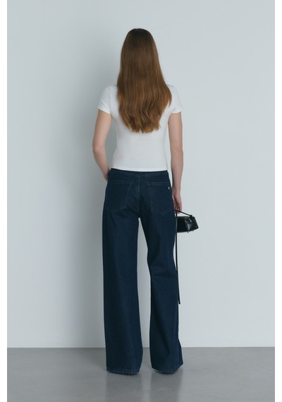 Suud Collection Mavi 88 Wide Leg Jean