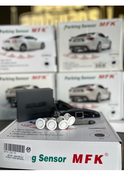 Mfk Universal Park Sensörü Dijital Görüntülü Ve Sesli Beyaz 18 Mm