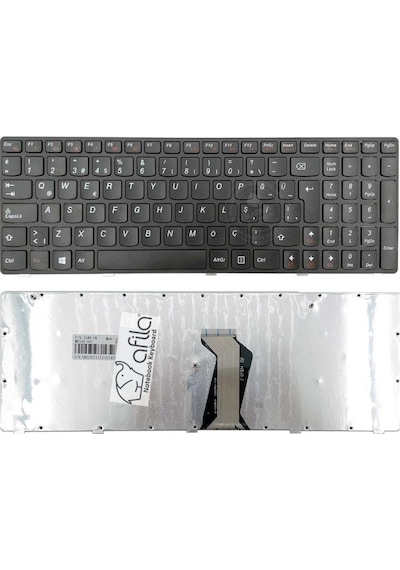 Lenovo G580, G585, Z580, V580 Notebook Klavyesi, Laptop Tuş Takımı Siyah Tr / Kl0786