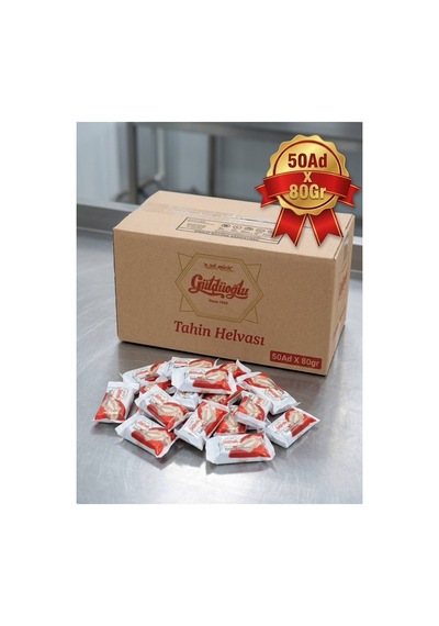 Tahin Helvası 80 Gr 50'li Paket Piknik Kahvaltılık Mini Helva