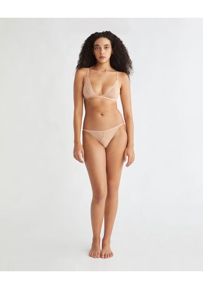 Calvin Klein Thong, Ubl Kadın Bej Tanga