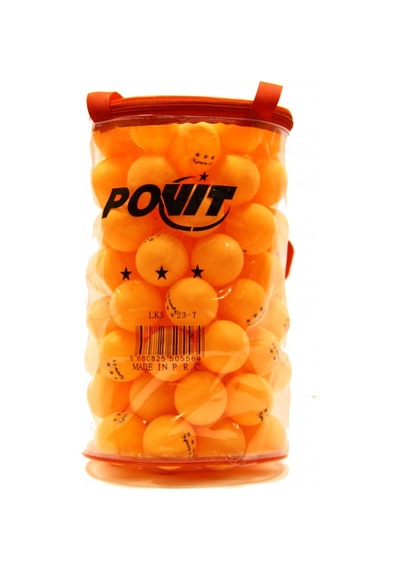 Povit 100'lü Çantalı 3 Yıldız 40 Mm Pinpon Topu Turuncu