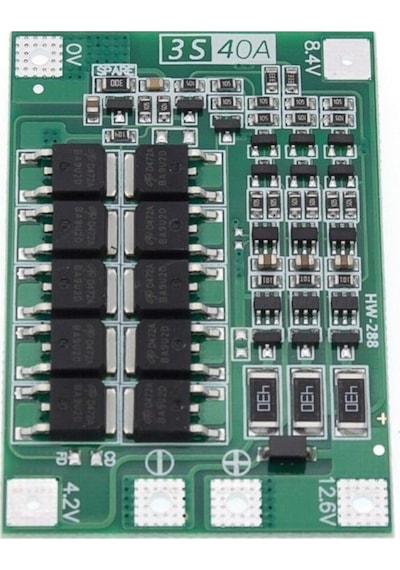 3s 40a Bms 12.6v 18650 Lityum Pil Şarj Koruma Modülü