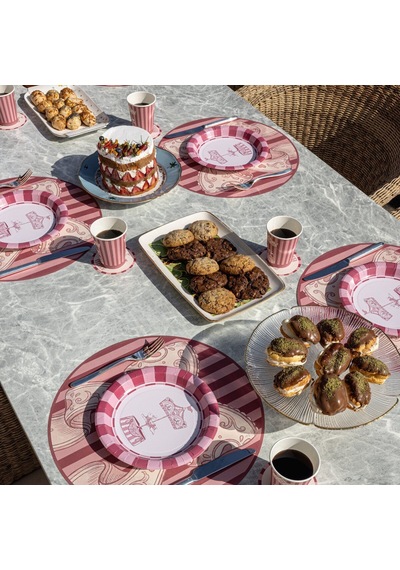 Pinky Kağıt Amerikan Servis 39 Cm 12'li Paket Beyaz